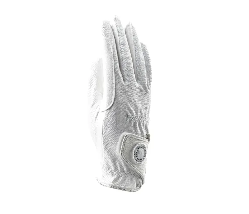 Aubrion Aachen FlexFit Riding Gloves in White