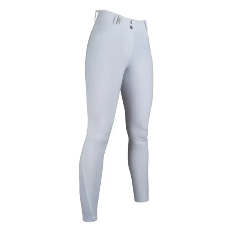 Hkm Monaco Crystal Sili. Full Seat Riding Breeches in White