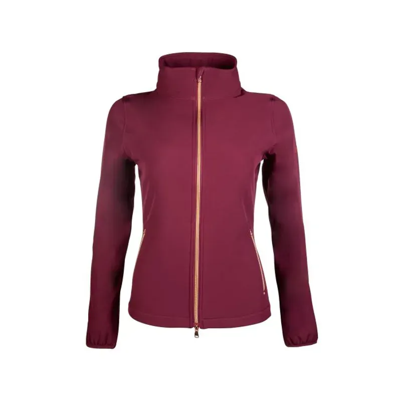 Hkm Lily Softshell Jacket in Wine Red