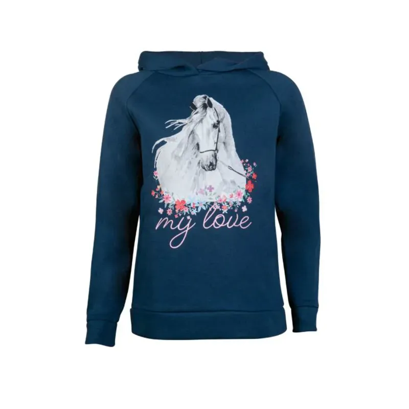 Hkm Horse Spirit Hoody in Deep Blue