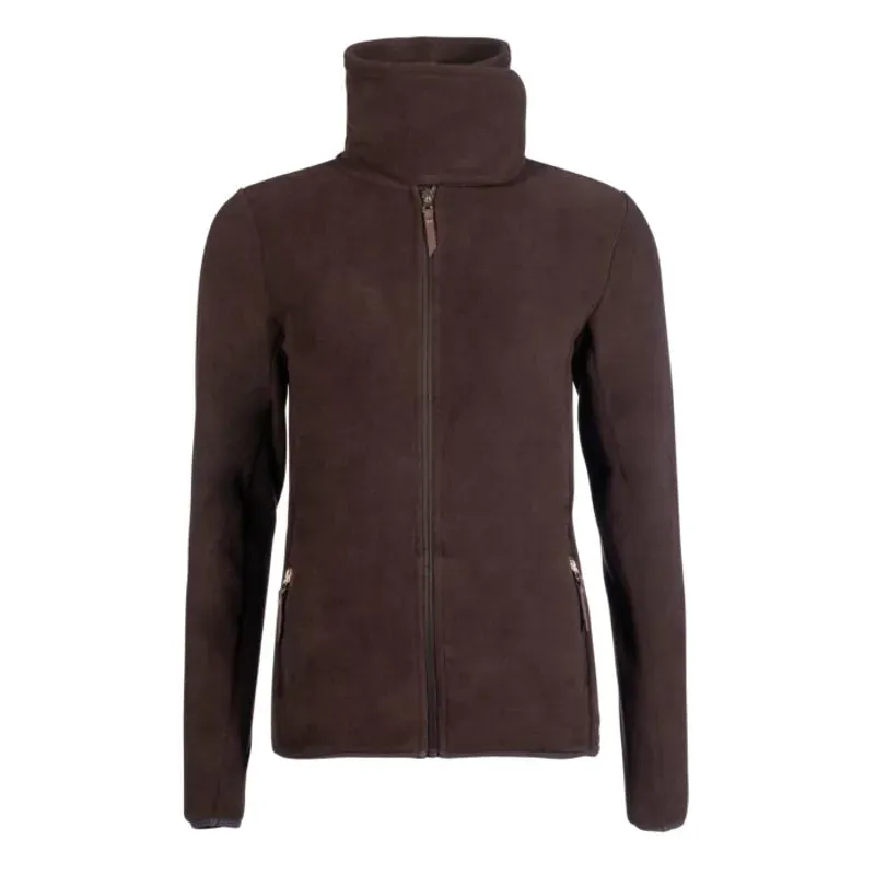 Hkm Basil Fleece Jacket in Dark Brown