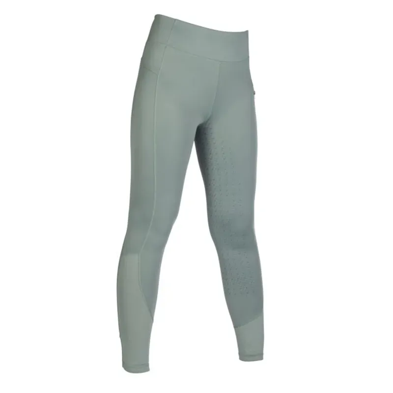 Hkm Harbour Island Silicone Full Seat Riding Leggings in Sage