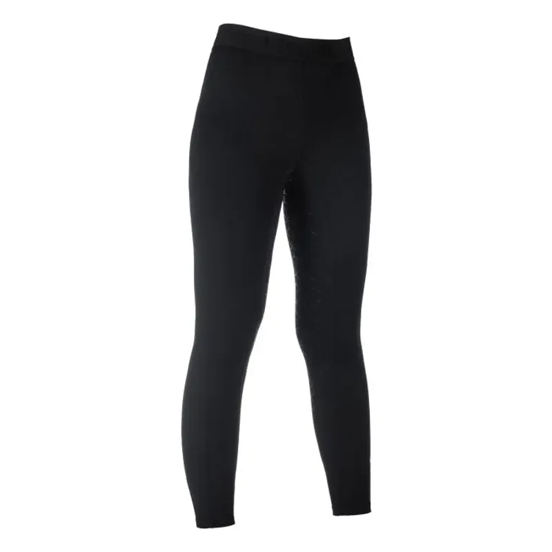 Hkm Tabea Silicone Full Seat Riding Leggings in Black