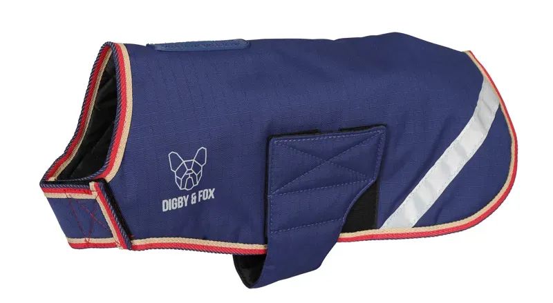 Digby and Fox Waterproof Dog Coat INDIGO