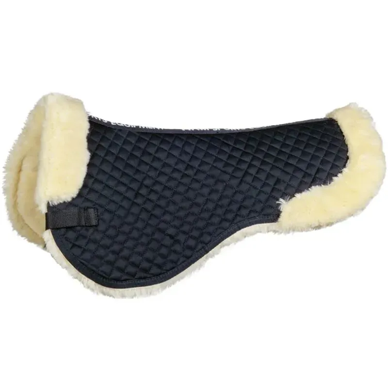 Hkm Synthetic Lambswool Saddle Pad in Nature