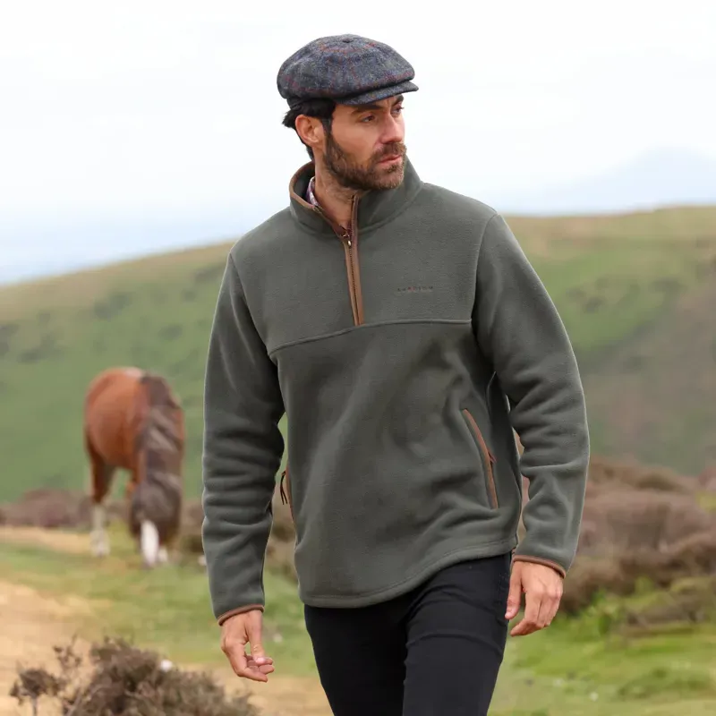 Aubrion Core Half Zip Fleece Gents in Green