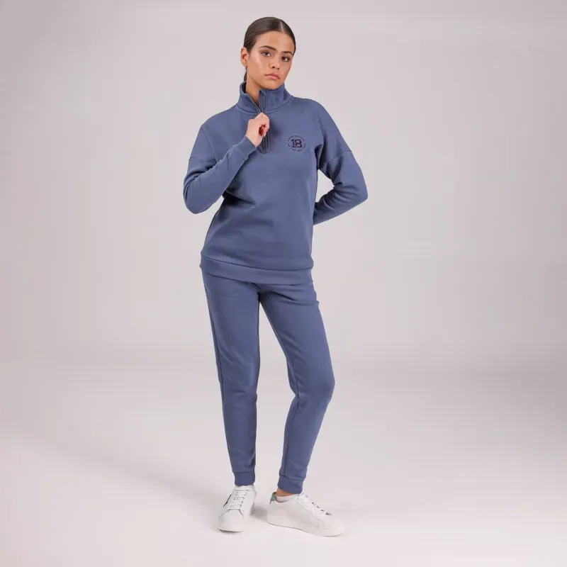 Aubrion Serene Half Zip Sweater in Blue