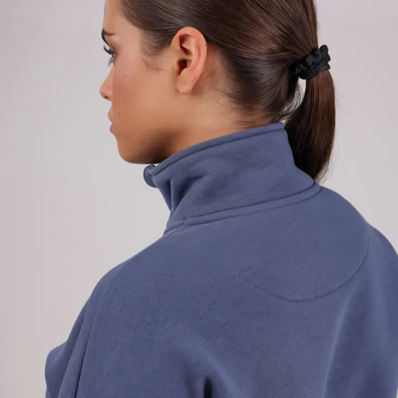 Aubrion Serene Half Zip Sweater in Blue-3