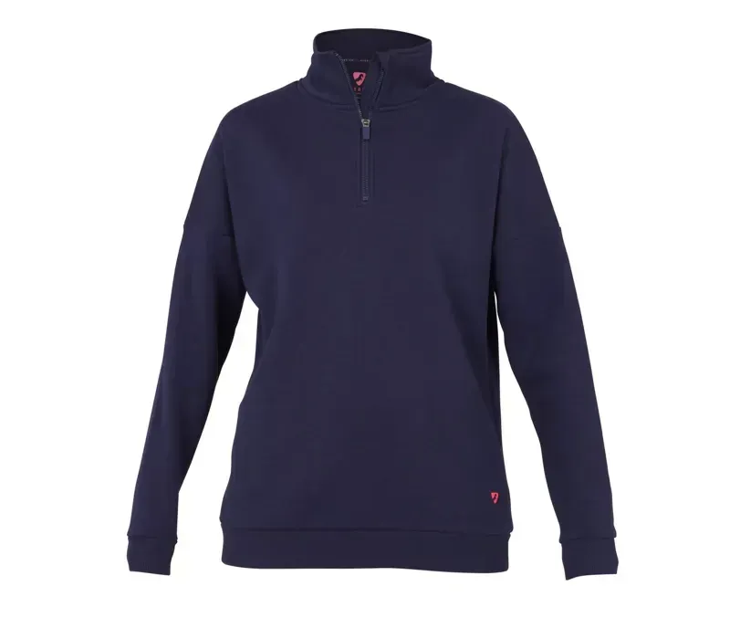 Aubrion Serene Half Zip Sweater in Navy