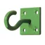Perry Equestrian 2-pack Chain Hook on Plate in Green