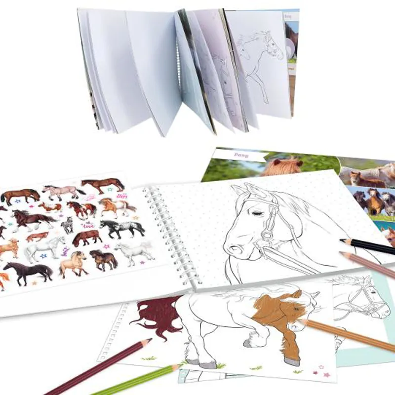 Miss Melody Horse Colouring Book-2