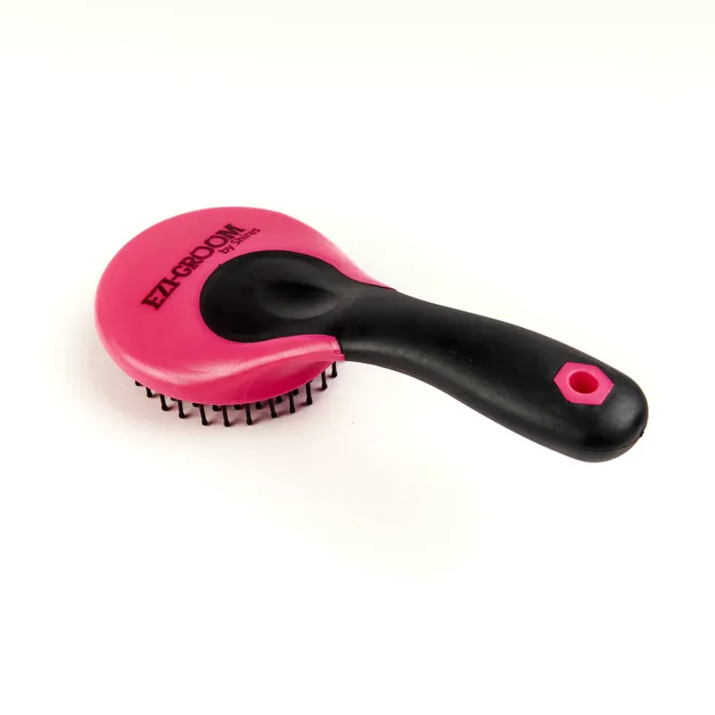 EZI-GROOM Grip Mane and Tail Brush BRIGHT PINK