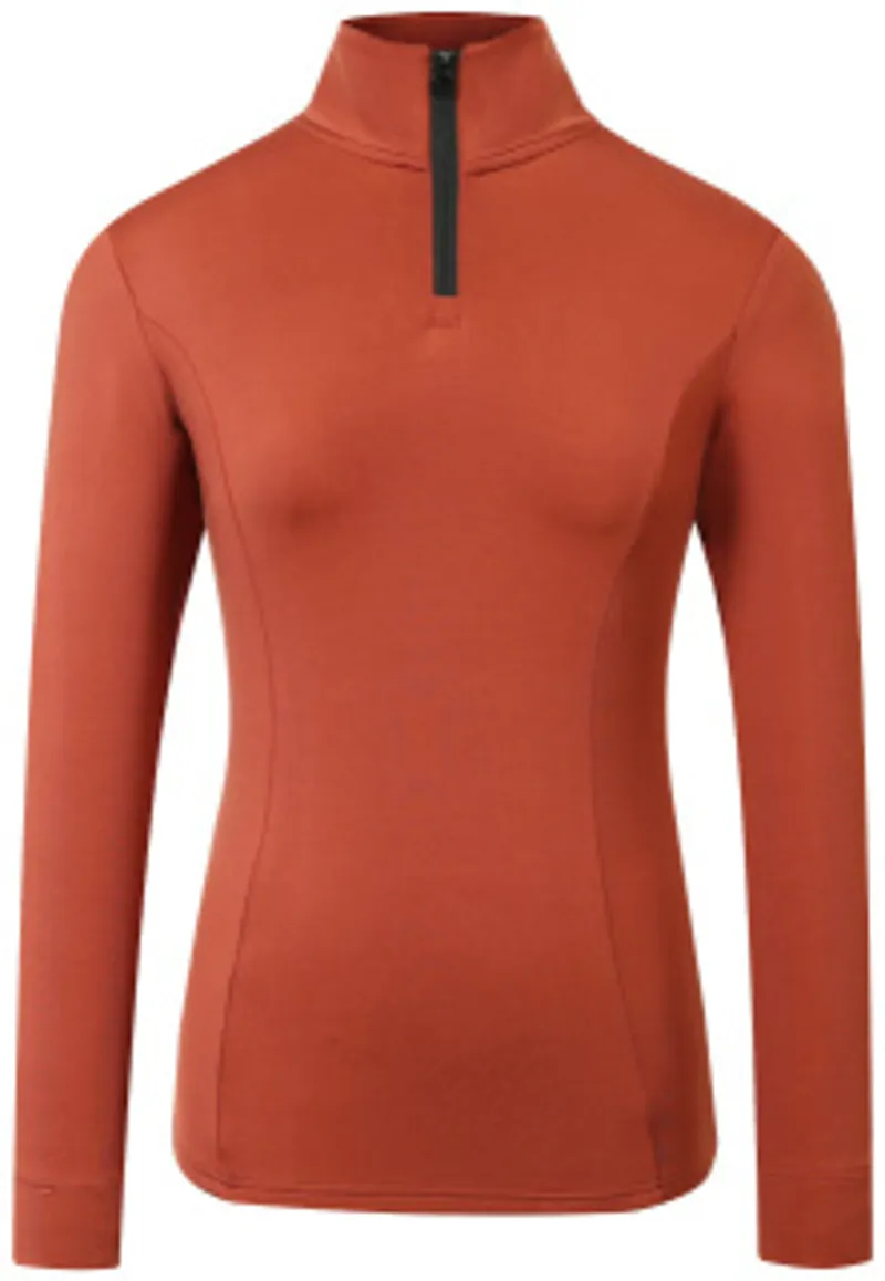 Covalliero Active Shirt AW 25 Ladies- rust-1