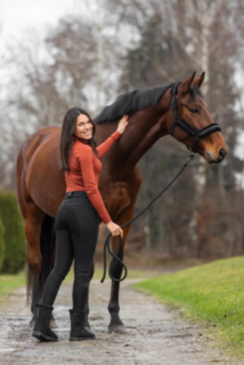 Covalliero Active Shirt AW 25 Ladies- rust