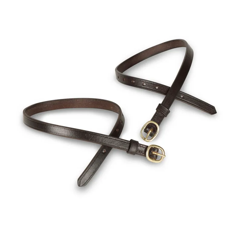 Velociti Gara Leather Spur Straps HAVANA 1/2 adult