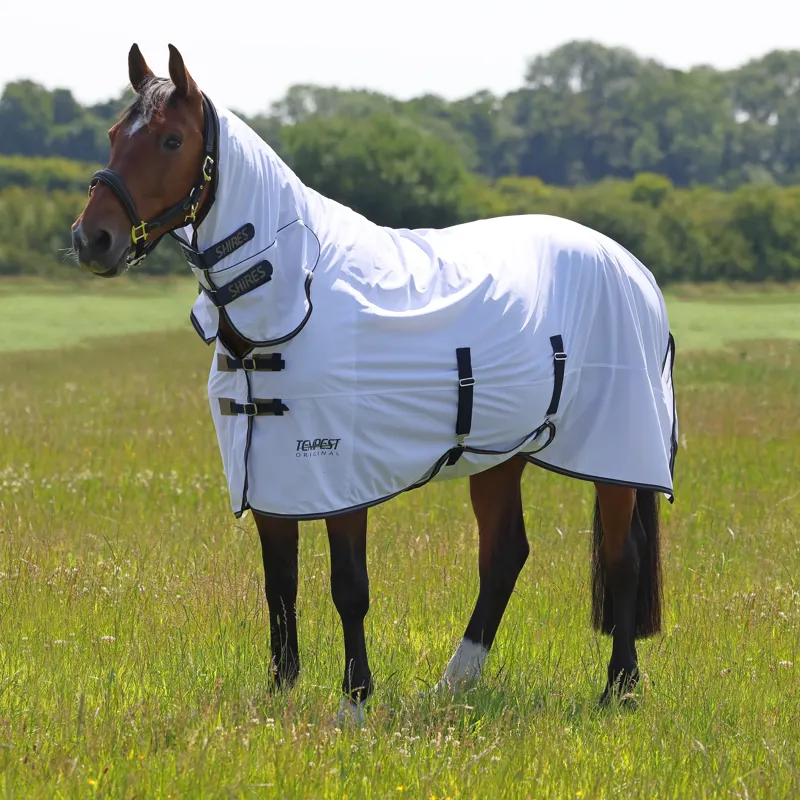 Shires Tempest Original Fly Combo Rug WHITE/NAVY