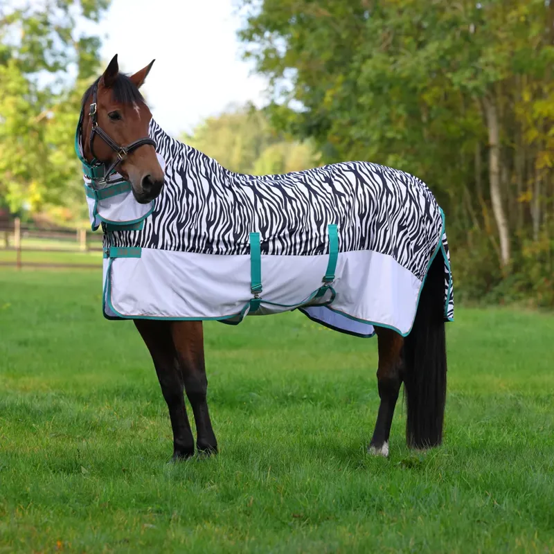 Shires Tempest Original ZEB-TEK Fly Combo ZEBRA PRINT