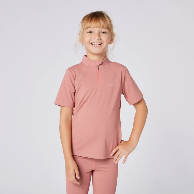 Cameo Junior Core Short Sleeve Baselayer Dusty Pink
