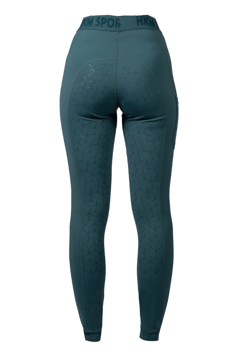 Riding Leggings -Tabea- Silicone Full Seat 5000 petrol eu-1