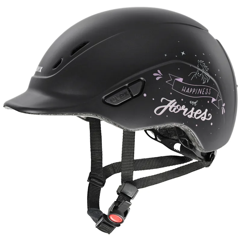 Uvex KIDDOX Happy Horse Black Matt 49-54cm