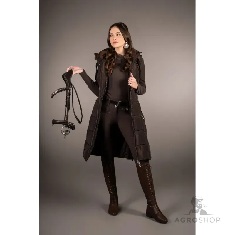 Long Vest -Arezzo- 2100 dunkelbraun