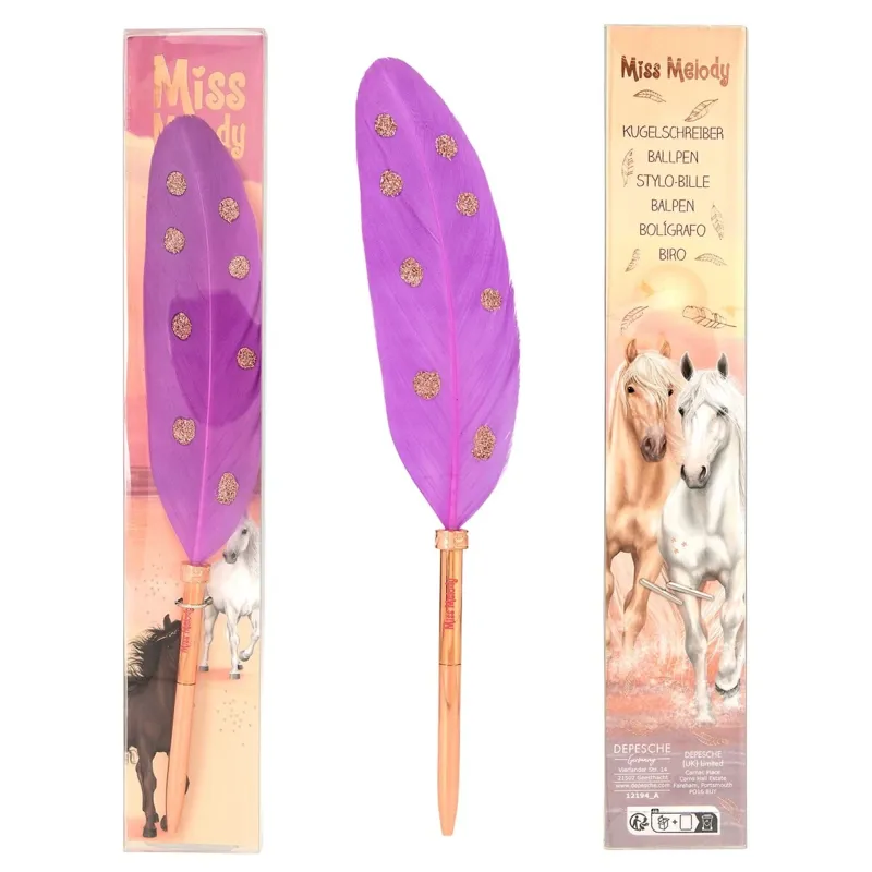 Miss Melody Feather Ballpen-2