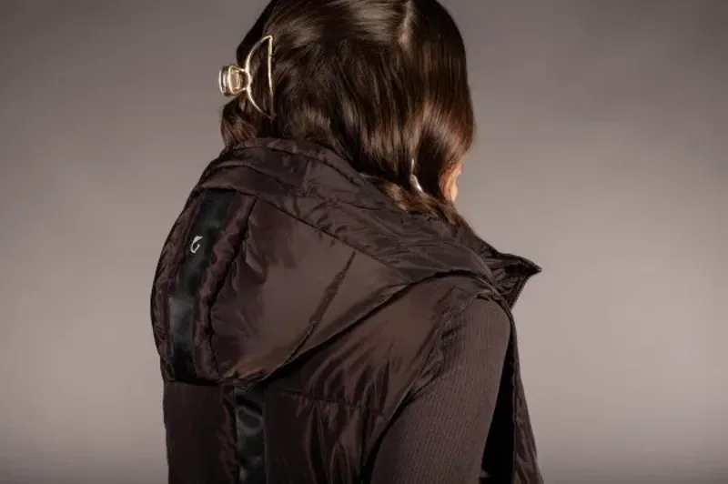 Long Vest -Arezzo- 2100 dunkelbraun-2