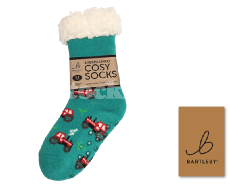 Bartleby Childs Funky Cosy Sock Little Tractors