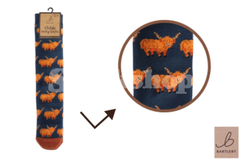 Bartleby Childs Funky Welly Socks Hardy Highlands